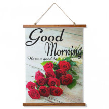 Bom dia, Flores de rosa vermelha