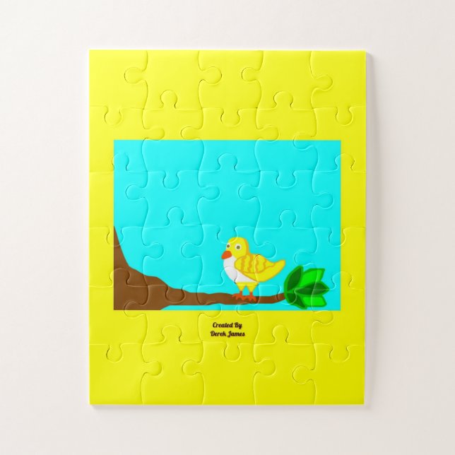 Bom dia Quebra-cabeça de pássaro de 11" x 14" (Vertical)