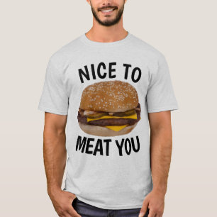 BOM EM CARNE VOCÊ, T-shirts Engraçado Cheeseburger