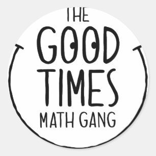 Bom grupo da matemática das épocas - etiqueta