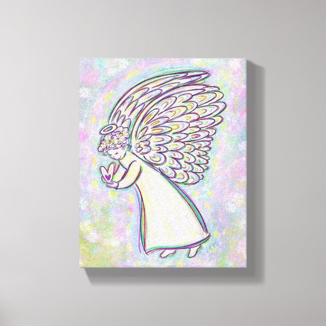 Bom Guardian Angel Painting Canvas Art (Frente)