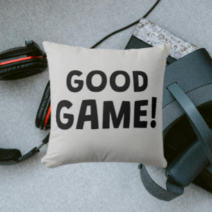 Bom Jogo! Almofada de Arremesso de Tipografia Ne