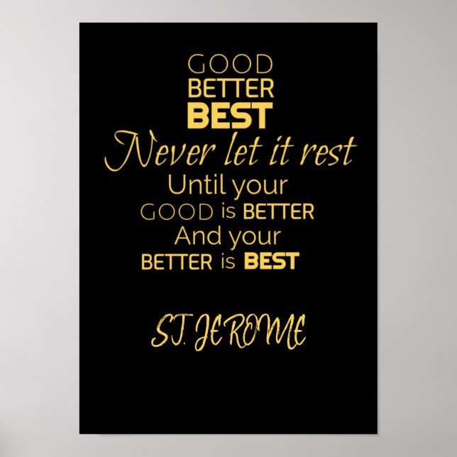 Bom, melhor, melhor Poster (Frente)