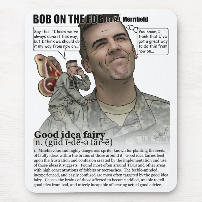 Bom mousepad da fada da ideia (Frente)