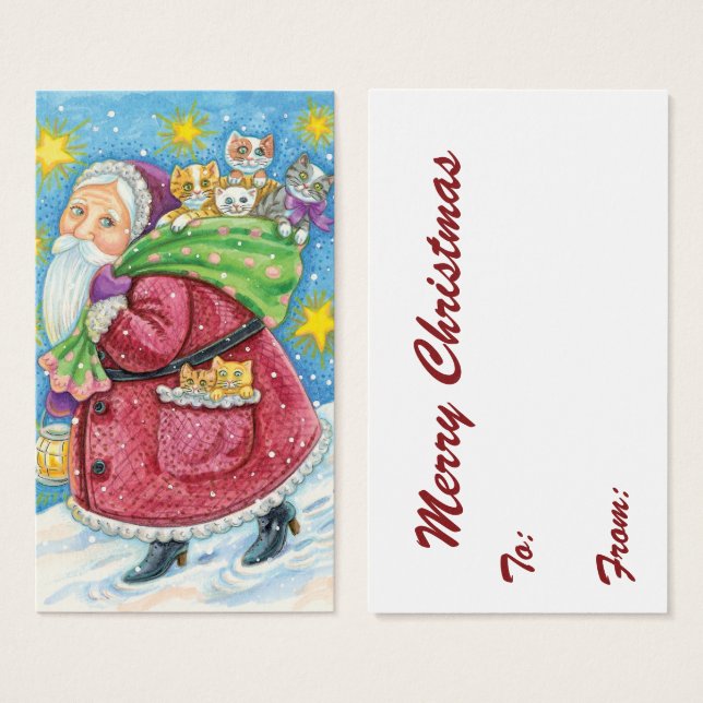 Bom Natal, Pai Natal com Gatinhos e Gatinhos! (Frente & Verso)