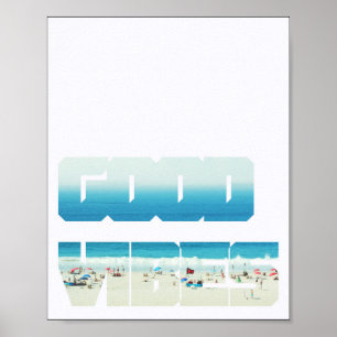 Bom Poster da praia do Vibes