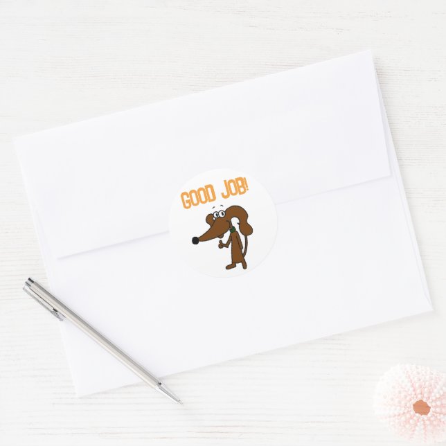 "BOM TRABALHO!" Adesivos (Envelope)