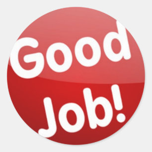 Bom trabalho! etiqueta