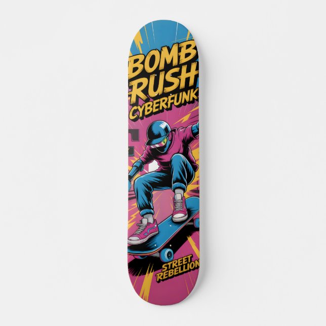 Bomb Rush Cyberfunk Skateboard (Frente)