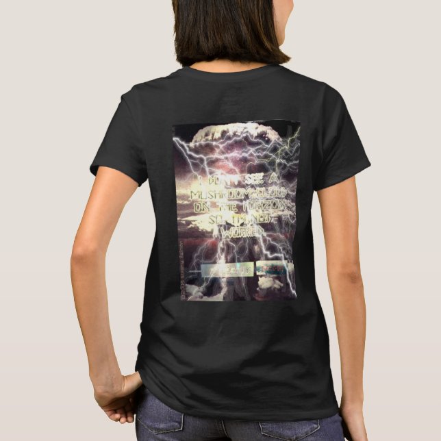 Bomba atômica - camiseta preta - trás (Verso)