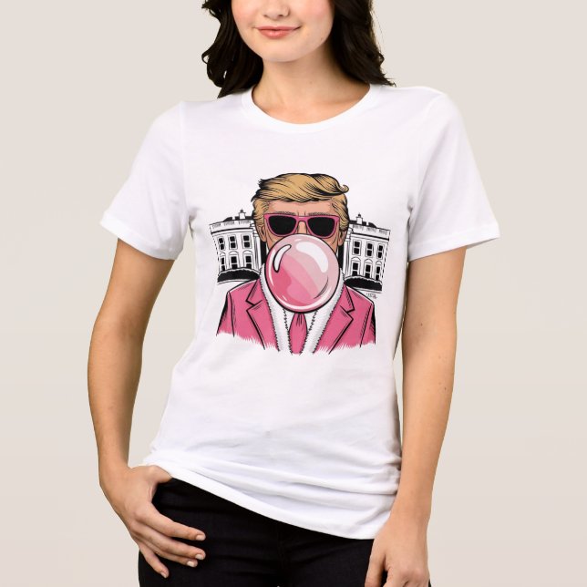 Bomba de pastilha elástica - T-shirt doce e divert (Frente)