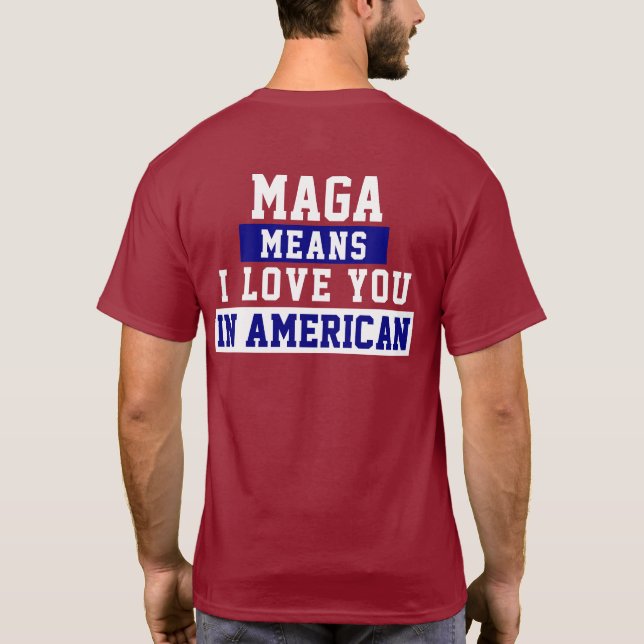 Bomba "Drain the Swamp" T-Shirt MAGA (Verso)