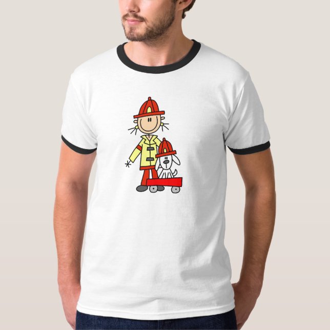 Bombeiro com Camisetas do Dalmata e Presentes (Frente)