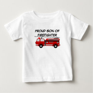 Bombeiro de camisa para filho