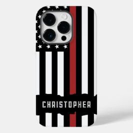 Bombeiro de Sinalizador EUA da Linha Vermelha Fina