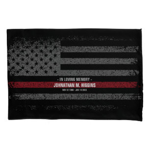 Bombeiro Thin Red Line Flag Americano