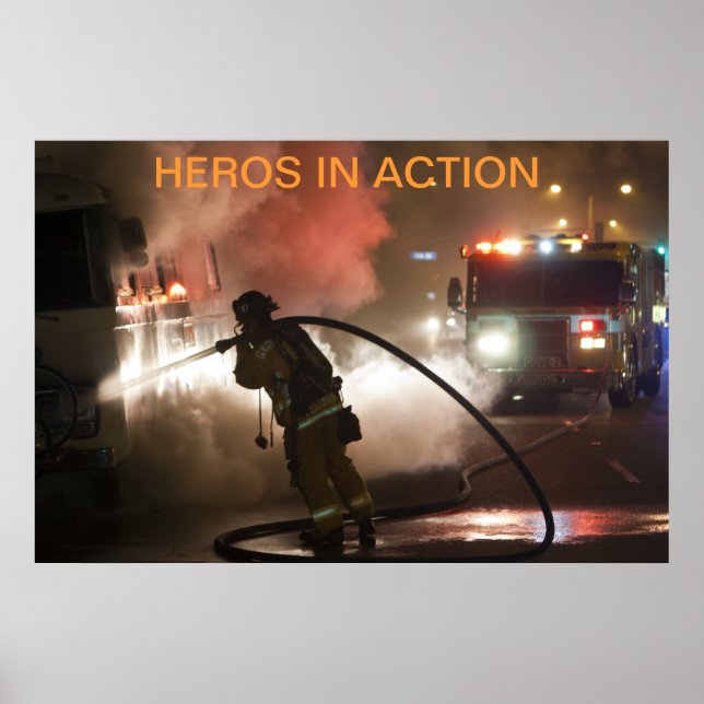Bombeiros: Heróis em Ação Poster (Frente)