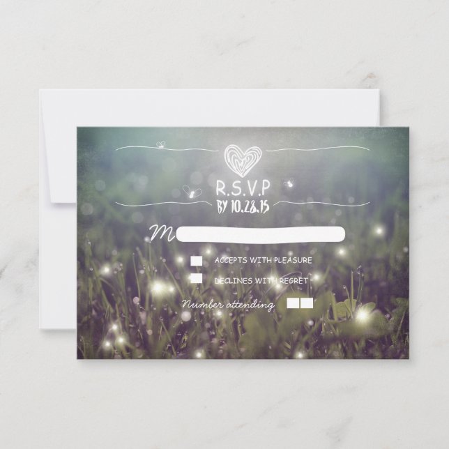 Bombeiros românticos lançam RSVP de casamento (Frente)