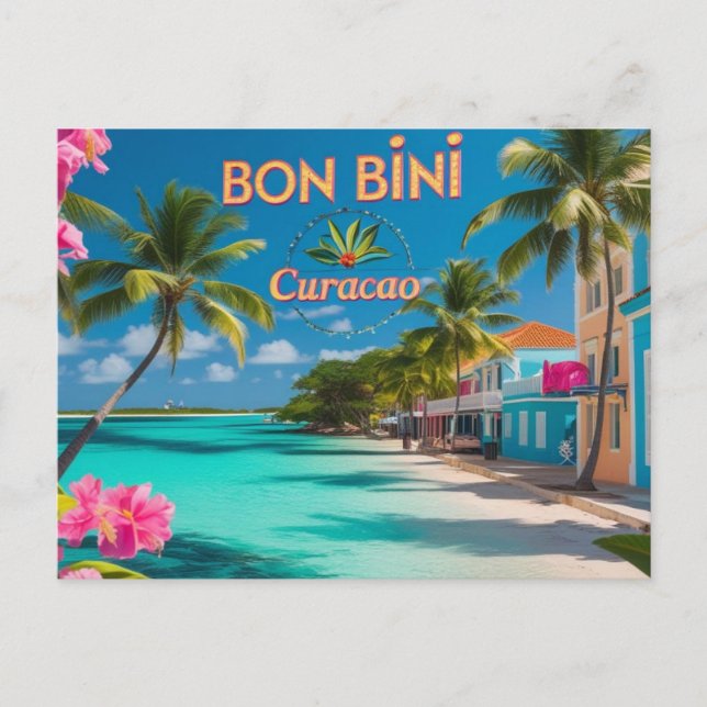 Bon bini para cartão poste curacao (Frente)