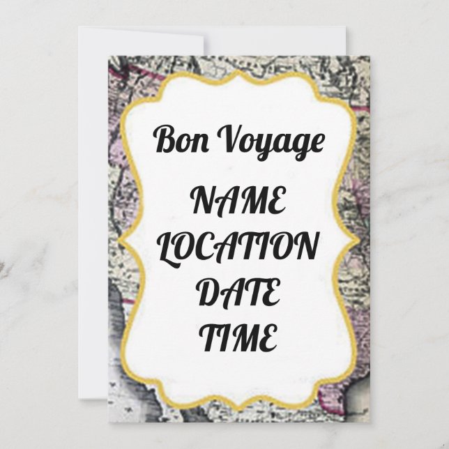 **** BON VOYAGE** CONVITE DE FESTAS (Frente)