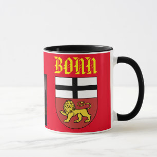 Bona Alemanha cénico e caneca da crista