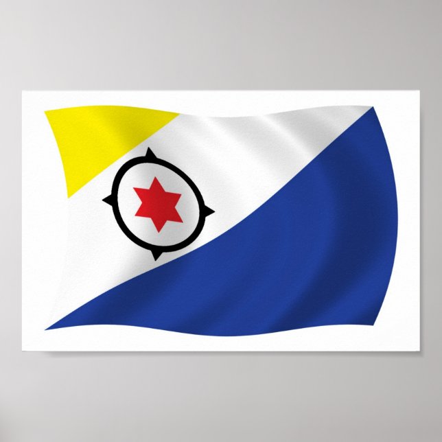 Bonaire Flag Poster Impressão (Frente)