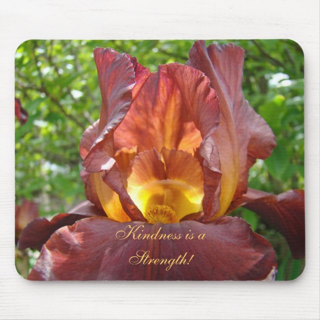 Bondade é uma Força! mousepad Flores Íris (Frente)