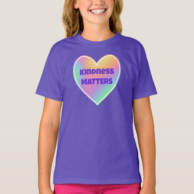 Bondade Importa A Camisa T Das Meninas Do Coração  (Frente)