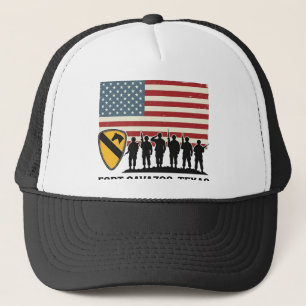 Boné 1ª Divisão de Cavalaria Fort Hood Camisa Militar V