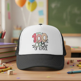 Boné 100 days of school celebration gift hat