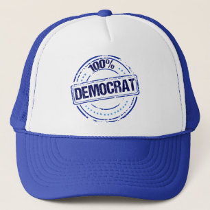 Boné 100% Democrata Orgulhosa Foca Azul
