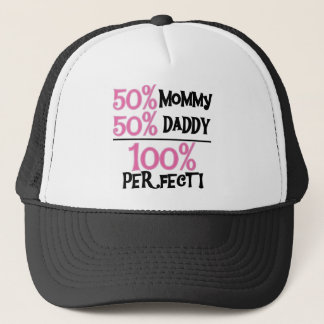 Boné 100% perfeito - camiseta e presentes cor-de-rosa