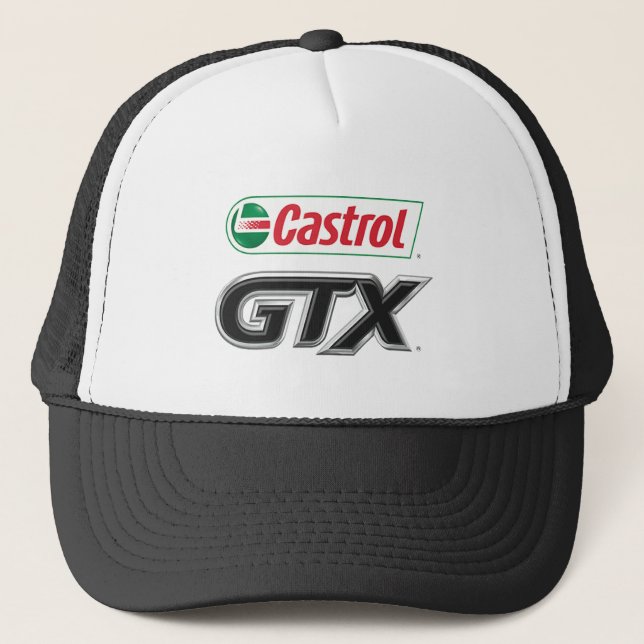 Boné 10 Acessórios Castrol GTX Toucas Chapéus  (Frente)