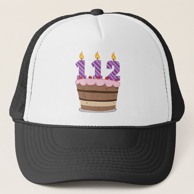 Boné 112 Idade no Bolo de Aniversário (Frente)