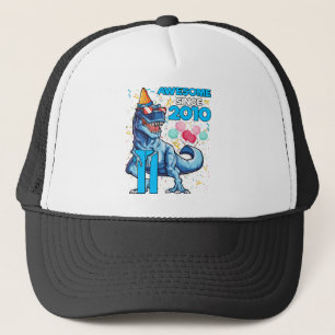Boné 11 Birthday Dinossaur 11 Anos Crianças Rapazes