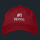 Boné #1 Nonno  - add name Custom Baseball Cap<br><div class="desc">#1 Nonno Text Design in Italian Celebrate your Nonno with this stylish #1 Nonno Basic Adjustable cap - Show him he's the best with this thoughtful and practical gift, perfect for any occasion. The embroidered design adds a high-quality touch, while the cap ensures a comfortable and snug fit. Ideal for...</div>