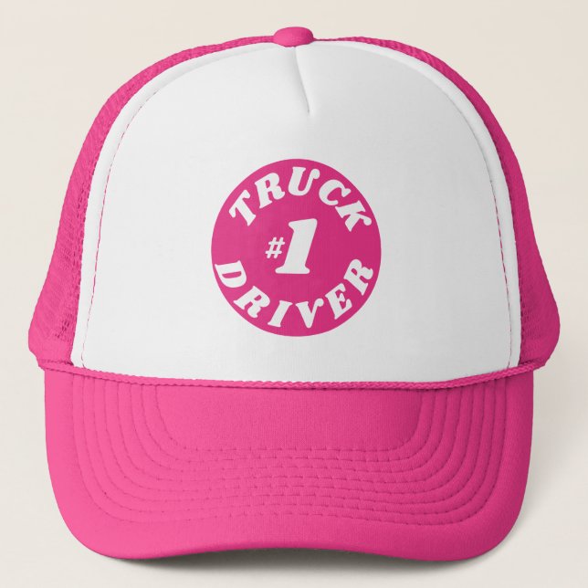 Boné #1 Truck Driver Cap For Girl Women (Frente)