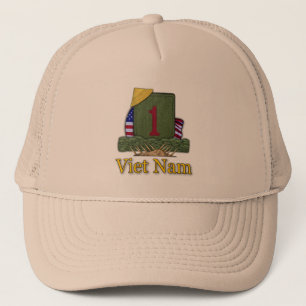Boné 1rua da divisão de infantaria veterans vietnam ve