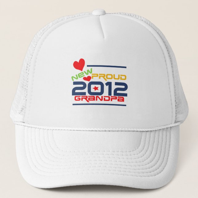 Boné 2012 t-shirt e presentes orgulhosos do vovô (Frente)