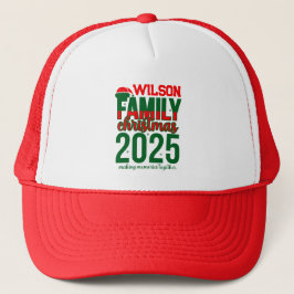 Boné 2025 Family Name Christmas Designs