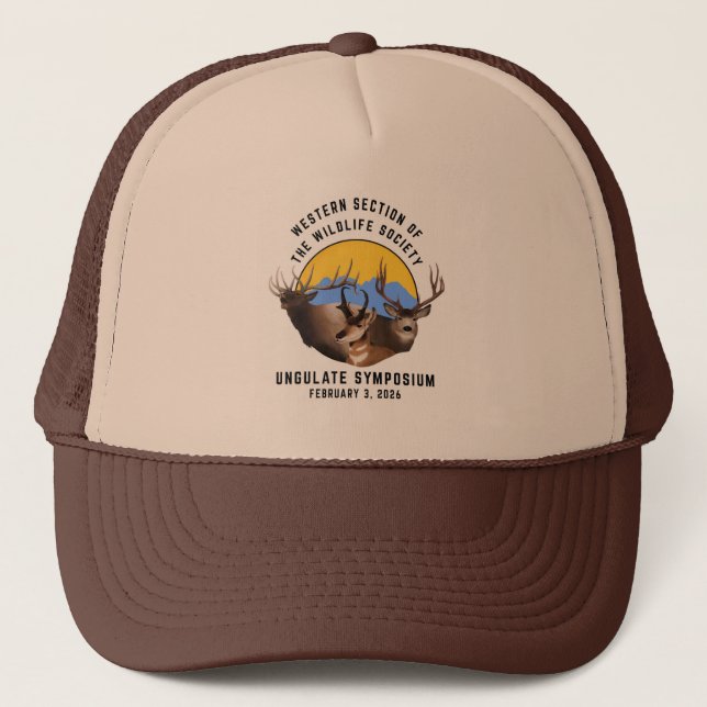 Boné 2026 Annual Meeting Ungulate Syposium Trucker Hat (Frente)