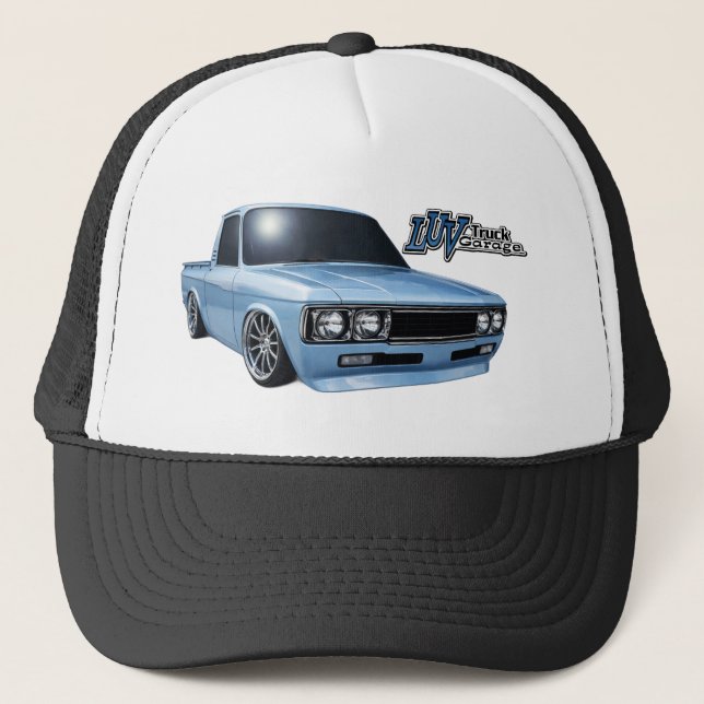 Boné 2026 Luv Truck Garage Trucker Hat with  Blue Luv (Frente)