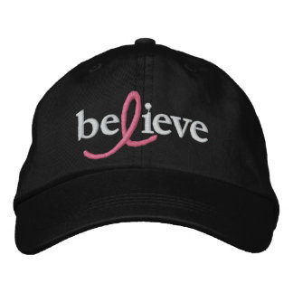 Boné ($21,95) Acredite o chapéu da fita de câncer de