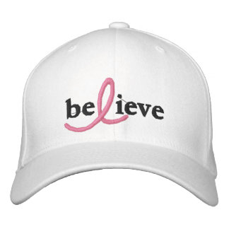 Boné ($24,95) Acredite o chapéu da fita de câncer de