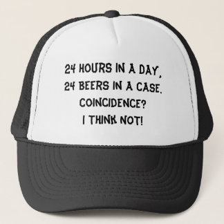 Boné 24 horas em um dia, 24 cervejas em um caso.
