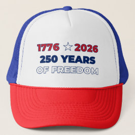 Boné 250 Anos de Liberdade América 1776 2026 Patriótico