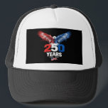 Boné 250 Years American 1776 2026 250th USA Patriotic<br><div class="desc">250 Years American 1776 2026 250th USA Patriotic 4th of July</div>