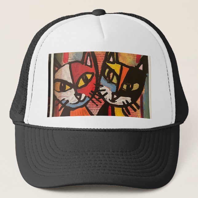 Boné 2 Cats Trucker Hat (Frente)
