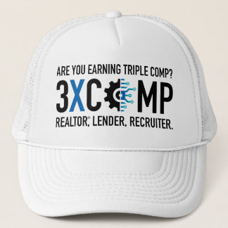 Boné 3XCOMP Trucker Hat - Branco