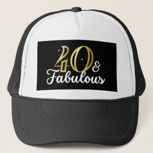 Boné 40 E aniversário de 40 anos fabuloso